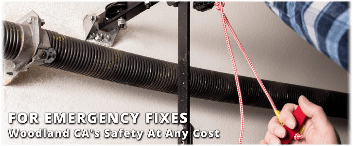 Broken Garage Door Spring Woodland CA